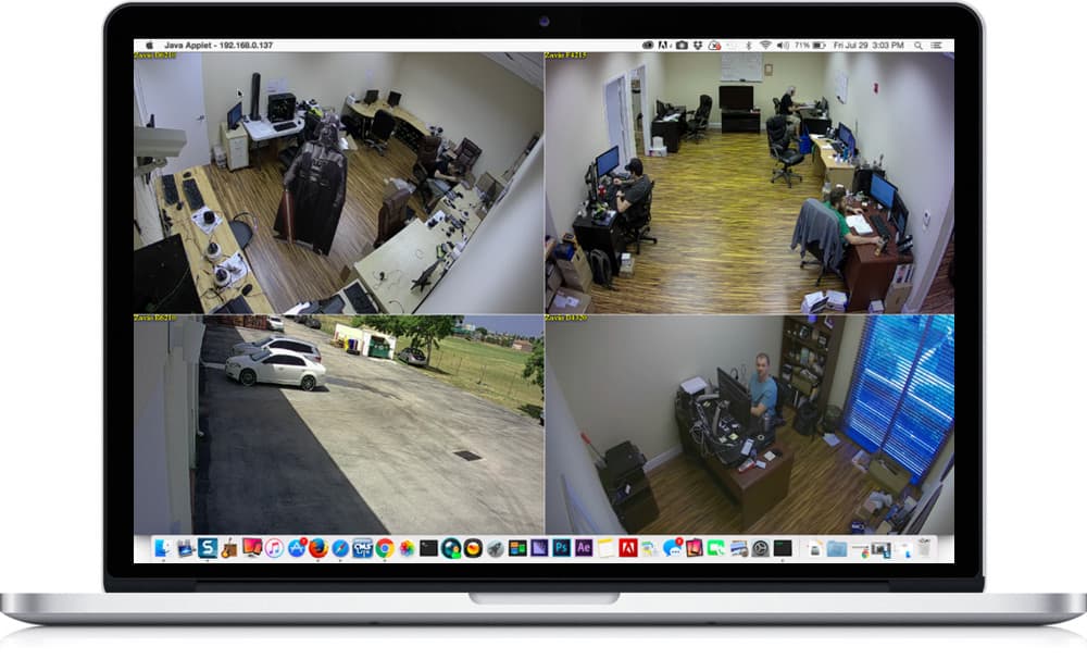 برنامج المراقبة للكيمرات عرض مباشر لكاميرات المراقبة على الكمبيوتر باستخدام برنامج IP Camera Viewer لمراقبة المنازل والمكاتب