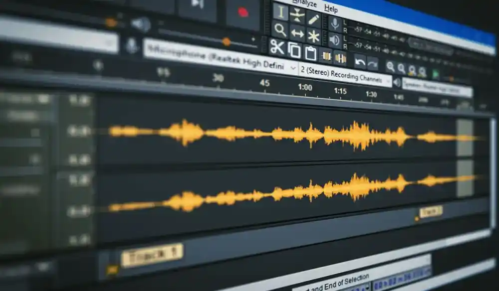 Audacity أدوات تحرير الصوت داخل Audacity مثل القص والنسخ وإضافة المؤثرات الصوتية المختلفة