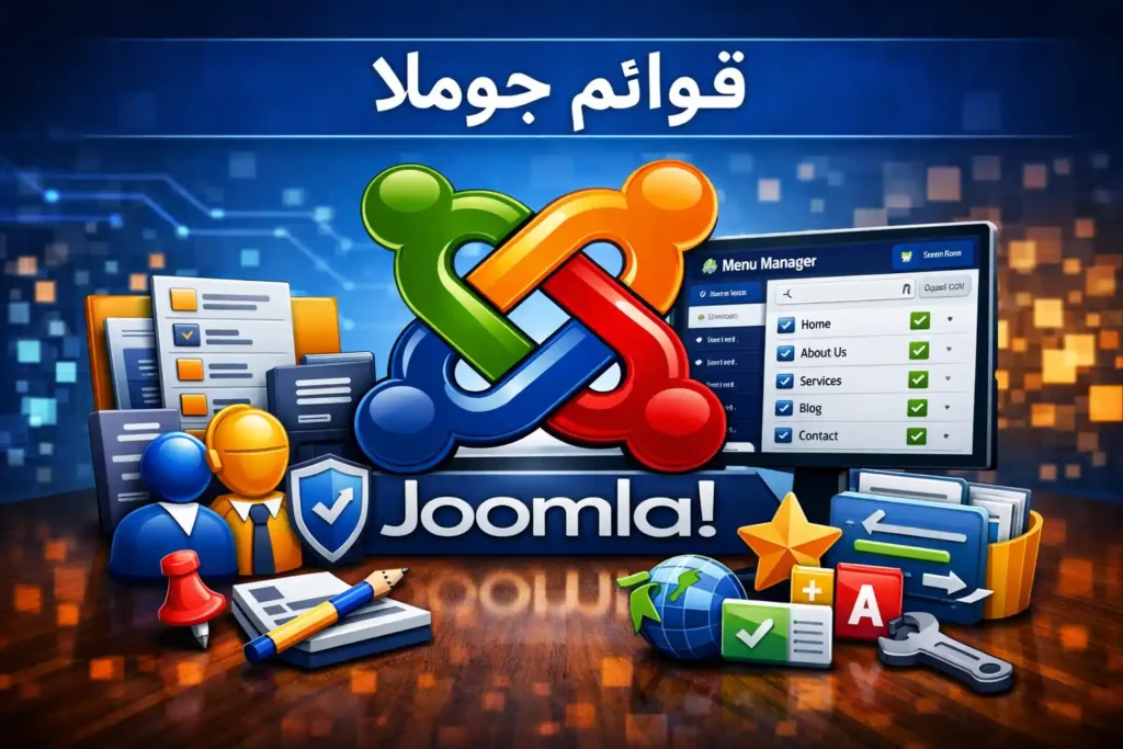 شرح إنشاء وإدارة القوائم في Joomla وإضافة المقالات إلى عناصر القائمة