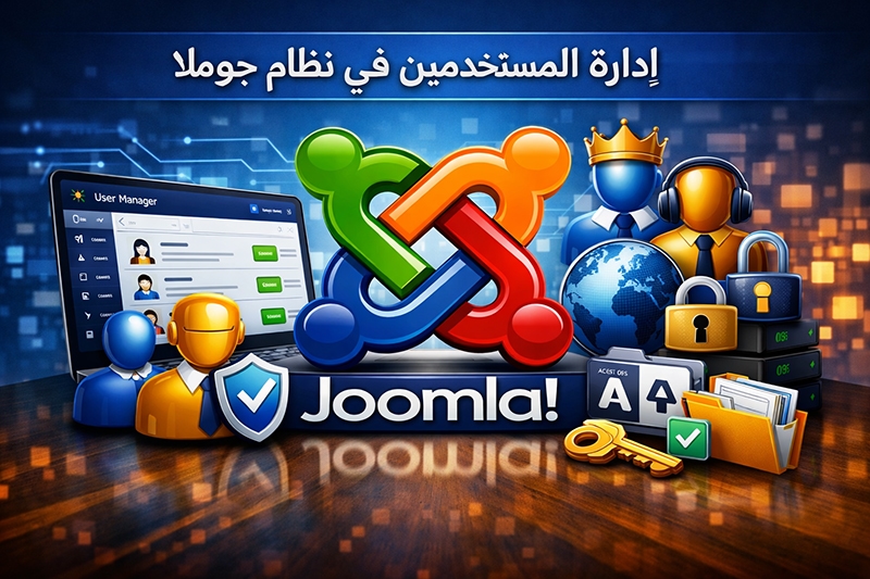 شرح إدارة المستخدمين في Joomla وإضافة وتعديل صلاحيات المستخدمين